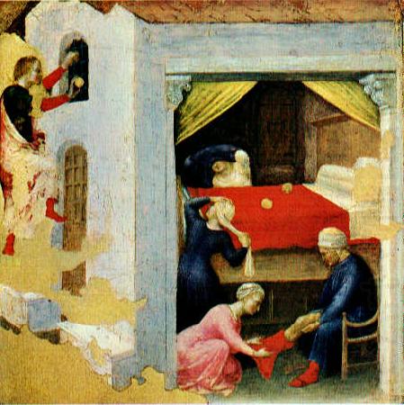 GELDER, Aert de Quaratesi Altarpiece: St. Nicholas and three poor maidens sg china oil painting image